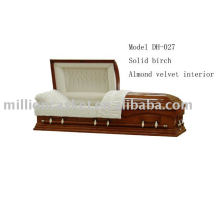 Maple veneer casket